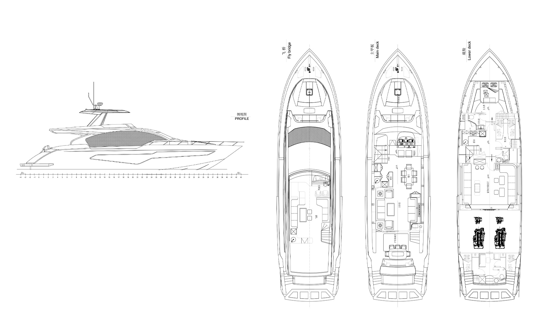 Puccini Yacht Fly 78 Layout
