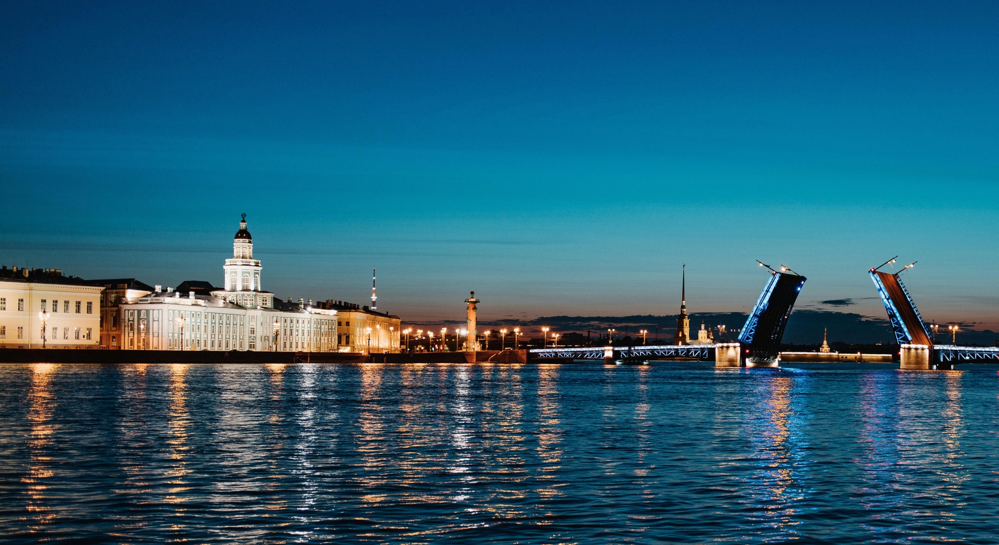 An image of St. Petersburg, Russia, featuring its famous landmarks and picturesque canals.