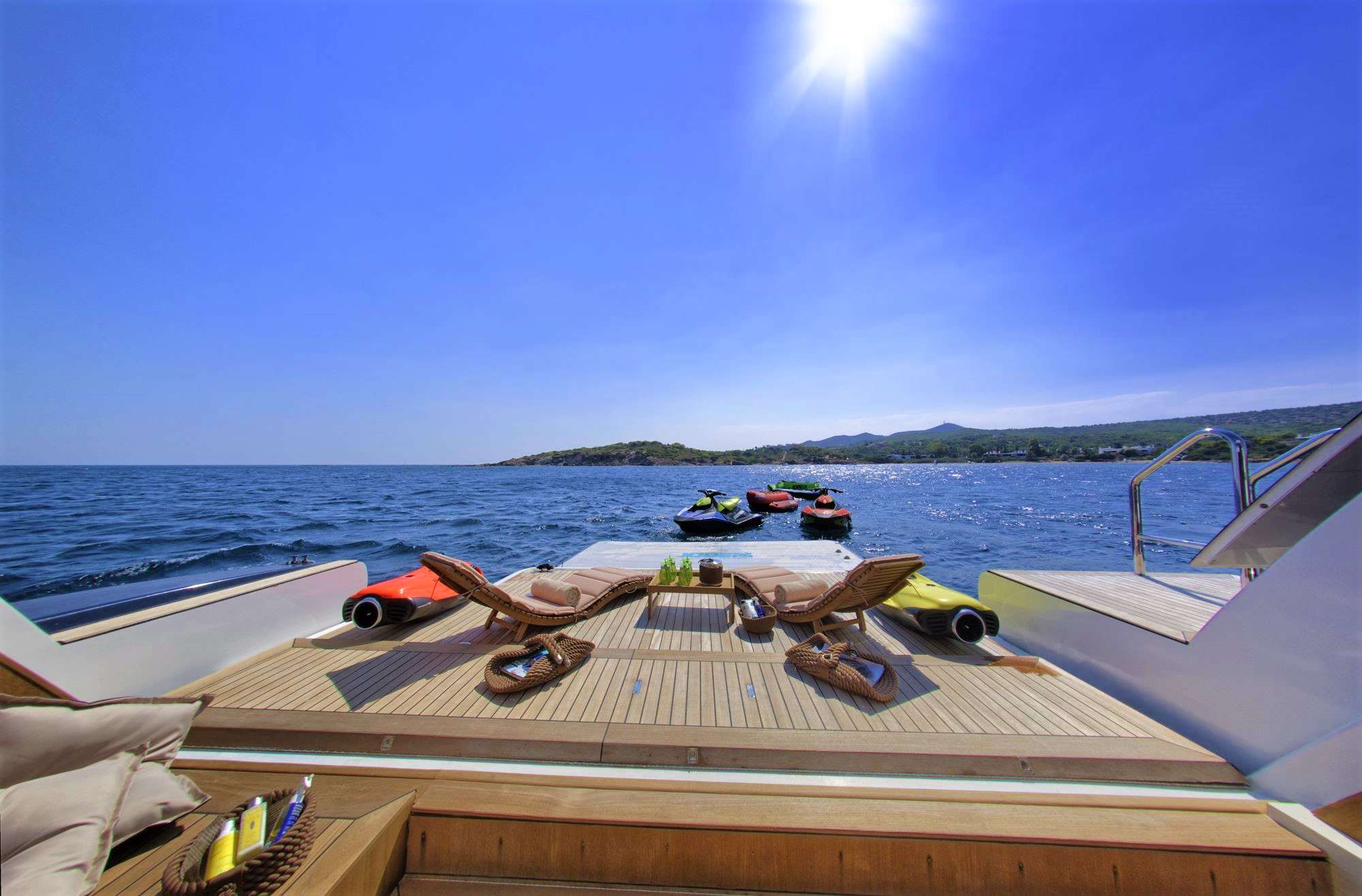 Beach Club on 145ft Benetti Vision in Greece